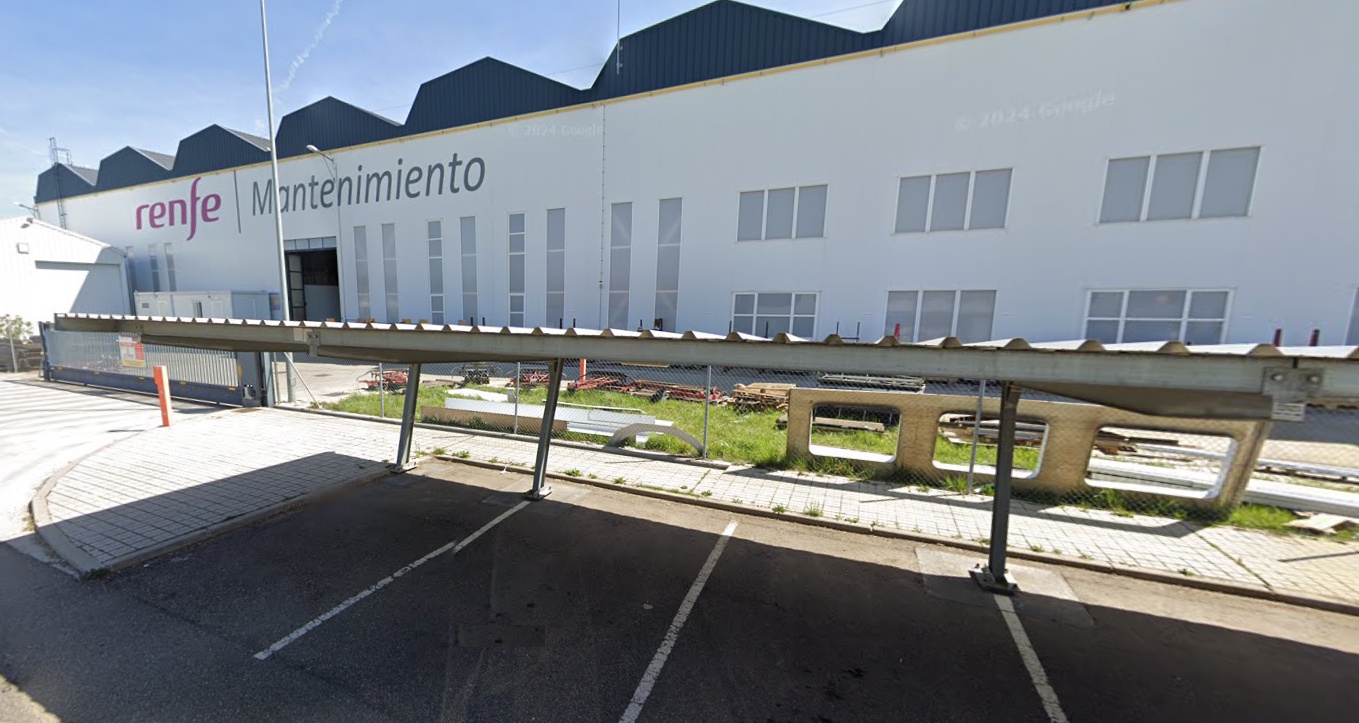 Marquesinas parking Talleres Renfe Valladolid