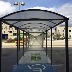 Marquesina peatonal hospital