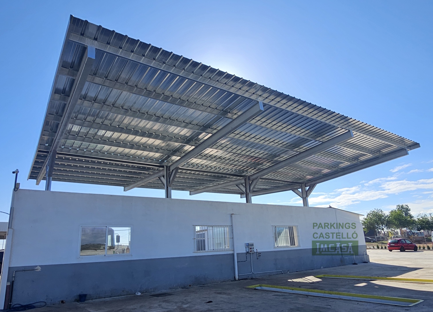 Marquesina taller camiones en Ciudad Real